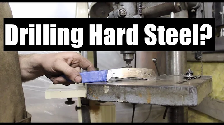 Knifemaking Hack : Drilling Hardened Steel Tang