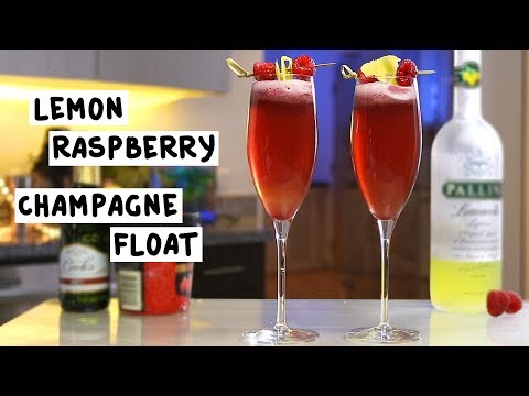 lemon-raspberry-champagne-float