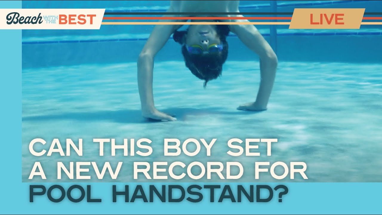 Breaking New Pool Handstand Record Set In Myrtle Beach Youtube