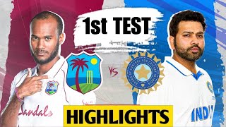 IND vs WI 1st Test Full Match Highlights | INDIA vs West Indies Highlights Full Match