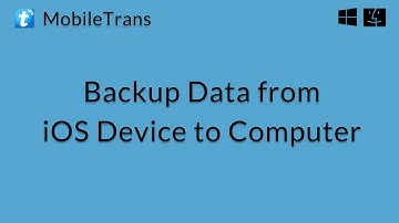 MobileTrans (Mac): Backuping Data from iOS Device to iMac or Macbook