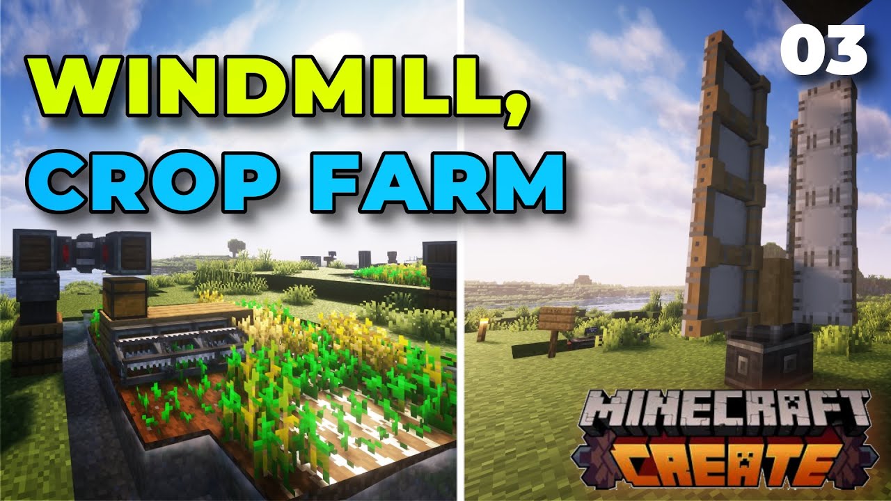 Minecraft Create Mod Tutorial - Windmill, Crop-Farm, Drill | Hindi #3 ...