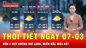 Thời tiết ngày 07-03: Đón 2 đợt không khí lạnh miền Bắc mưa rét, miền Nam nắng nóng | Tin tức 24h