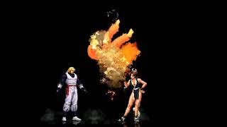 Mai Shiranui Vs Dragon Ken - Blank Stages,No Life Bar,No Hits Counts