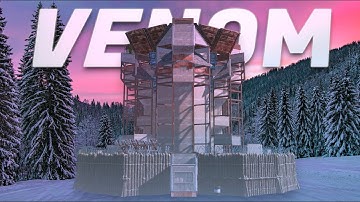 The VENOM - Strong Trio/Quad 2x1 Base - Bunkers & Opencore - RUST 2025 Design