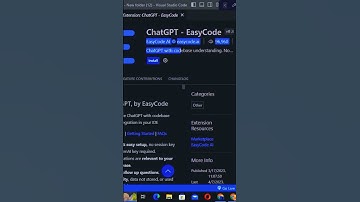chatgpt vscode | chatgpt vscode extension #chatgpt #vscode #youtubeshorts #short