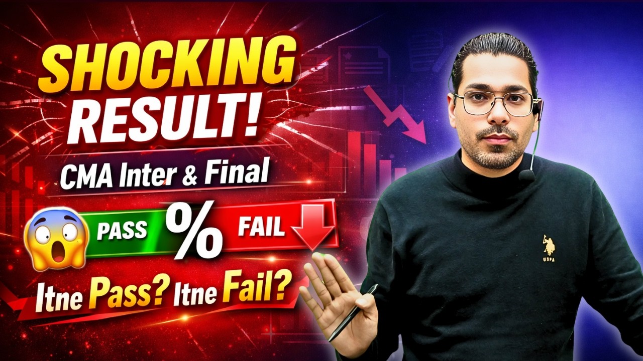 SHOCKING! CMA Inter & Final Dec 2025 Result 😲 | Pass % vs Fail % Reality