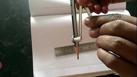 4th std maths - Unit - 1  Geometry  How to use compass to draw  a circle