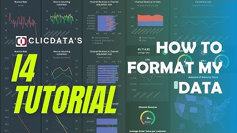 How to Format my Data - i4 ClicData tutorial