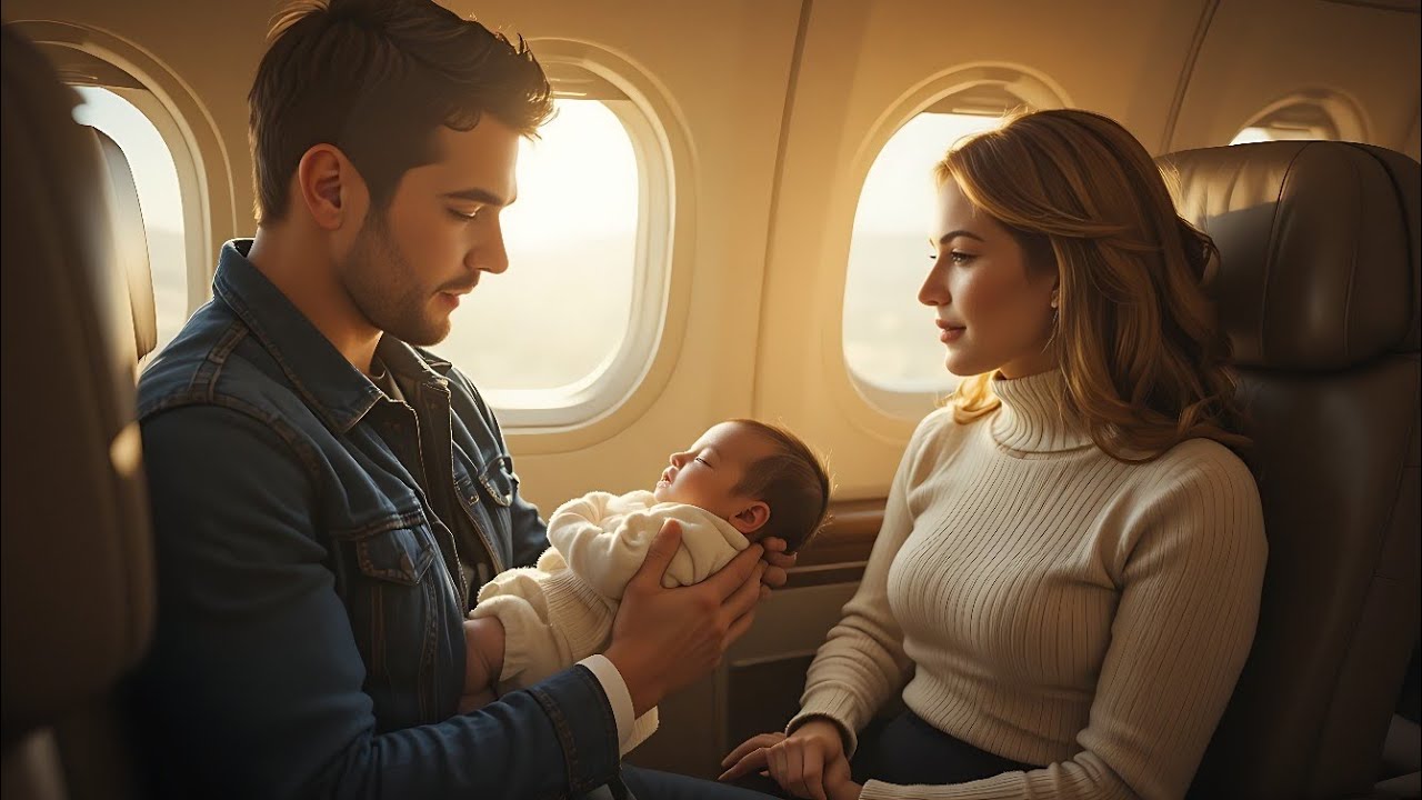Widowed Father Sings to Crying Baby on FlightWhat the Billionaire Next to Him Does Will Move You to 