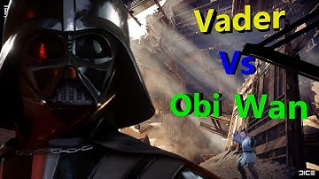 Darth Vader Vs Obi Wan 1v1 Hero Showdown - Battlefront 2