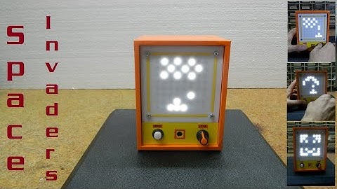 Arduino Space Invaders Game on 8x8 Homemade LED Matrix