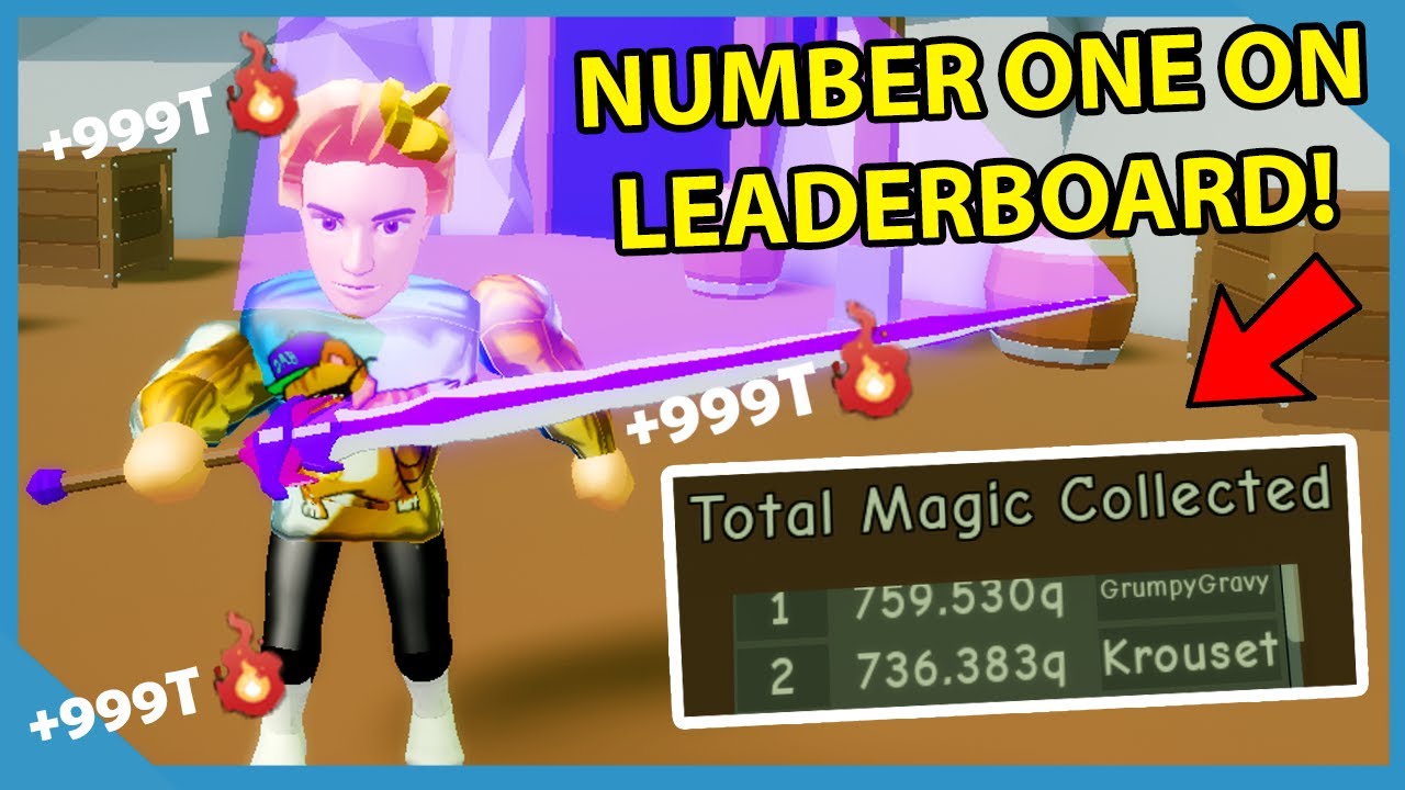 i-got-number-one-on-the-leaderboard-max-magic-sword-roblox-spellblade-simulator-youtube