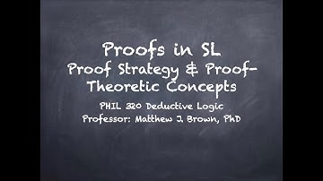 Proof Strategy and Proof-Theoretic Concepts