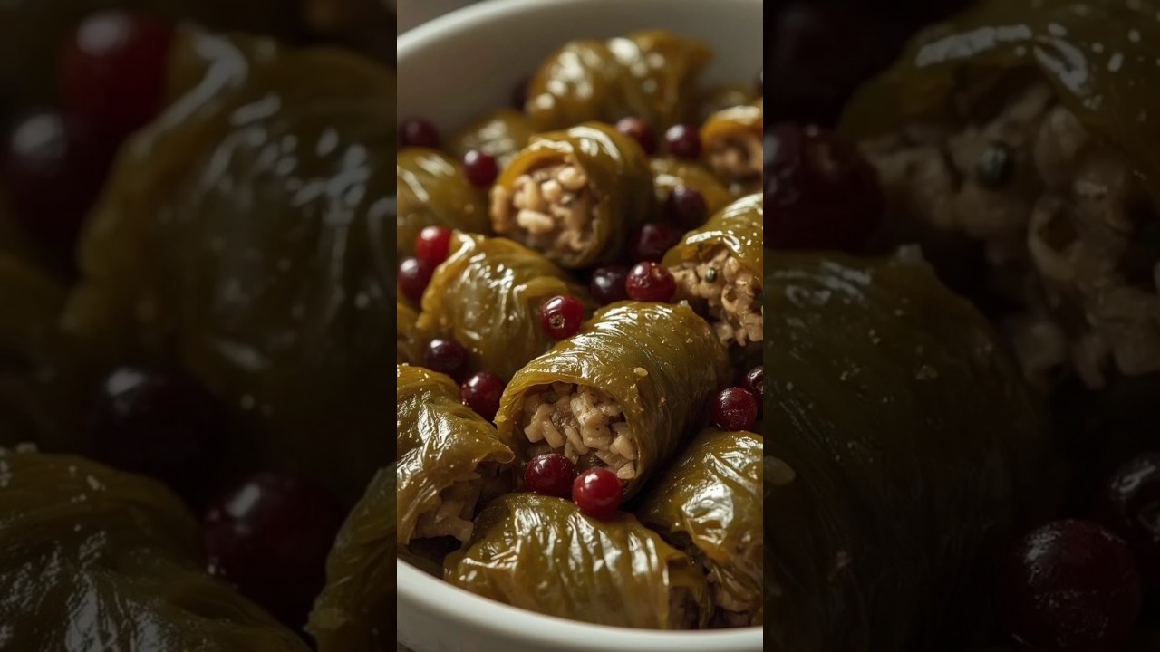 Stuffed Grape Leaves in One Pan 🍃✨ | Juicy & Flavorful Dolma