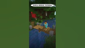 Simple Bridge Design! (Minecraft) #shorts