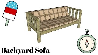 FULL PLANS at: http://myoutdoorplans.com/furniture/backyard-sofa-plans/ SUBSCRIBE for a new DIY video every single week! If 