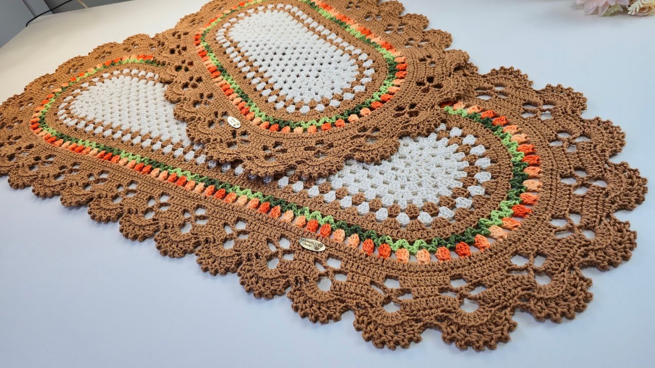 Passadeira rústico em crochê passa a passo completo por @samilacrochê #crochet #cricheting