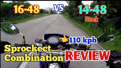 Sprocket Combination Review with Yamaha Xtz 125