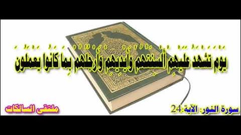 سورة النور الآية 24