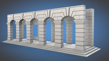 Modeling a Building Facade in C4D - 05: The Arches - Part 04 | Cinema 4D Tutorial