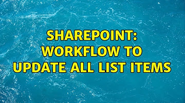 Sharepoint: Workflow to update all List Items (3 Solutions!!)