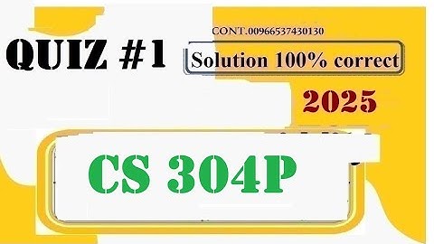 cs 304p quiz 1 2025