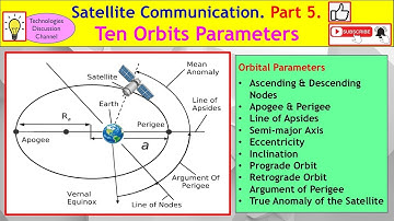 Satellite Communication #5. Apogee & Perigee, Ascend & Descend Nodes, Line of Apsides & Eccentricity