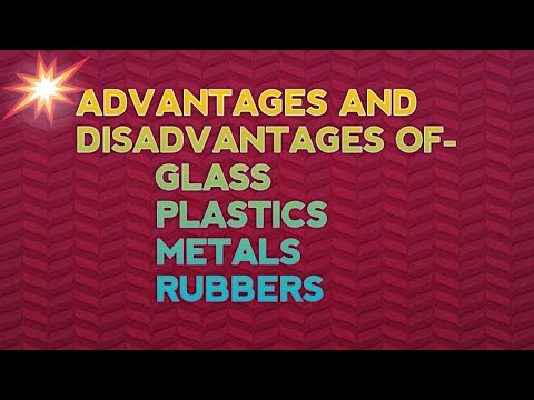 Advantages and disadvantages of packaging materials- Glass|| Plastics || Metals ||Rubbers.
