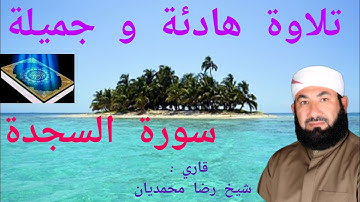 تلاوة هادئة و جميلة 🎧 سورة السجدة ❤️ قرآن کریم || قاري شيخ رضا محمديان Qari Sheikh Reza Mohammadian