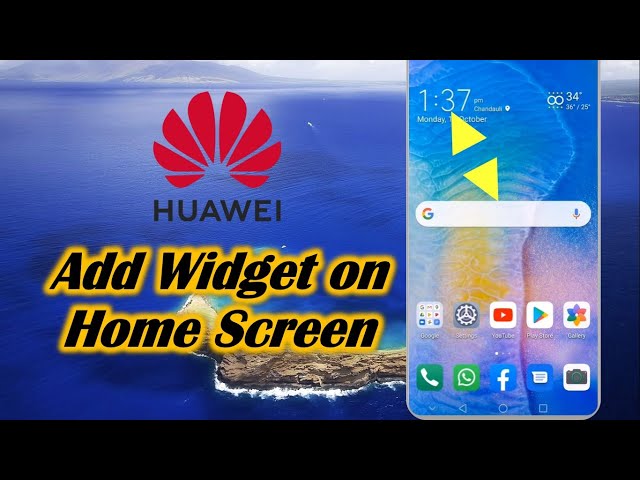 How to Add Widget on Home Screen in Huawei - YouTube