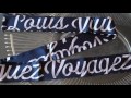 Louis Vuitton Ribbon Slim Silk Scarf Marine F/W16