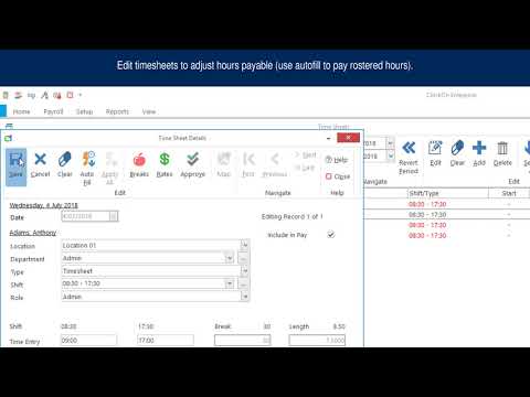 Process a Payroll with ClockOn