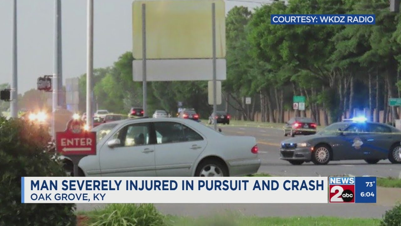 Man seriously injured in Oak Grove after pursuit ends in crash