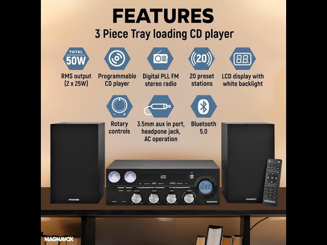 Magnavox MM451 CD Shelf System Review & Unboxing 2025 - YouTube