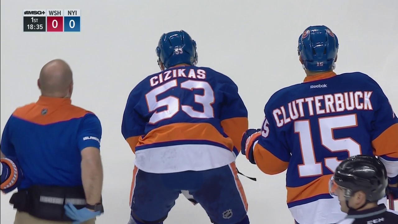 Cizikas rushed off ice after he's cut by teammate's skate