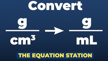 How to convert grams per cubic centimeters to milliliters | Physics Practice Problem