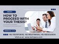 Step-by-Step Guide to Your MTech Thesis or Dissertation