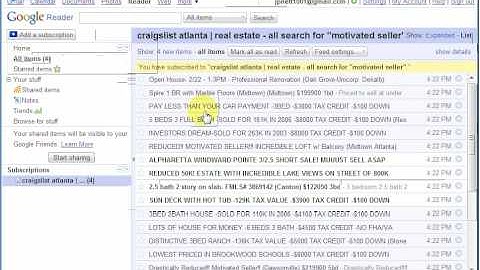 Using Craigslist RSS