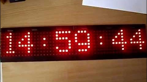 Matrix led display driver based on AVR ATMega 8 - firmware v1.0