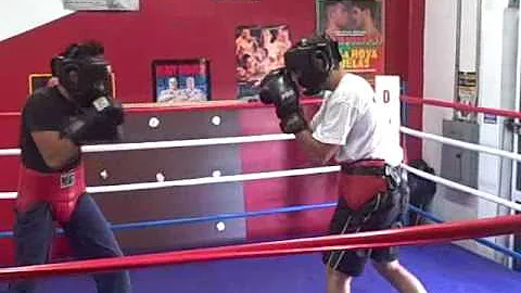 Chris McGarahan sparring with Ceaser
