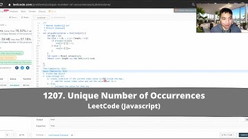 How to Solve "1207 Unique Number of Occurrences" on LeetCode? - Javascript