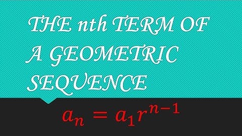 THE nth TERM OF GEOMETRIC SEQUENCE | TAGALOG | GRADE 10