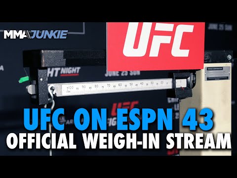 UFC on ESPN 43: Vera vs. Sandhagen Official Weigh-In Live Stream