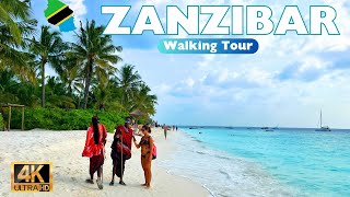 Zanzibar Coastal 4K Walking Tour  🇹🇿 Nungwi Beach to Kendwa