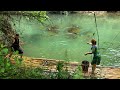 Top videos of hunting natural fish with the best trident, catching big fish, survival instinct