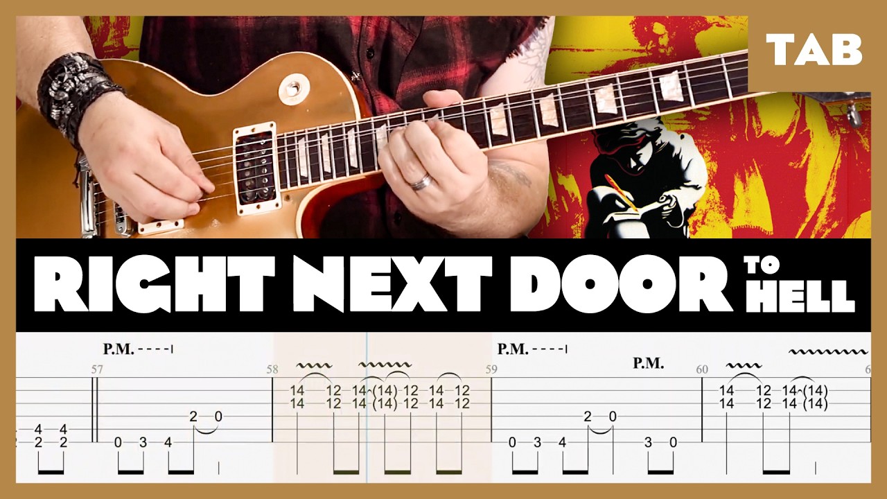 Guns N' Roses - Right Next Door to Hell - Guitar Tab | Lesson | Cover | Tutorial
