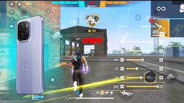 POCO C85 5G Free Fire Headshot Sensitivity⚡Settings | New poco c85 5g free fire test 📲
