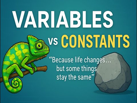 Variables and Constants Part5 |  Revision of Variables and Constants!🖥️The First Step of Programming