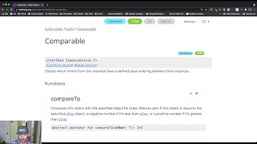 CS 124 Kotlin: The Comparable Interface